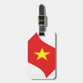 ベトナム国旗 ラゲッジタグ (正面縦)