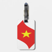 ベトナム国旗 ラゲッジタグ (裏面縦)