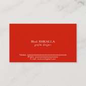 ベトナム国旗 名刺 (裏面)