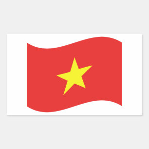 ベトナム国旗 長方形シール