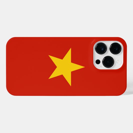 ベトナム国旗 iPhoneケース (裏面横)