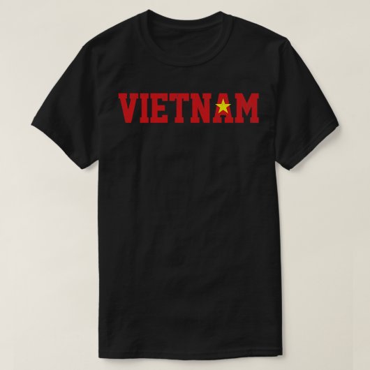 ベトナム国旗 Tシャツ (デザイン正面)