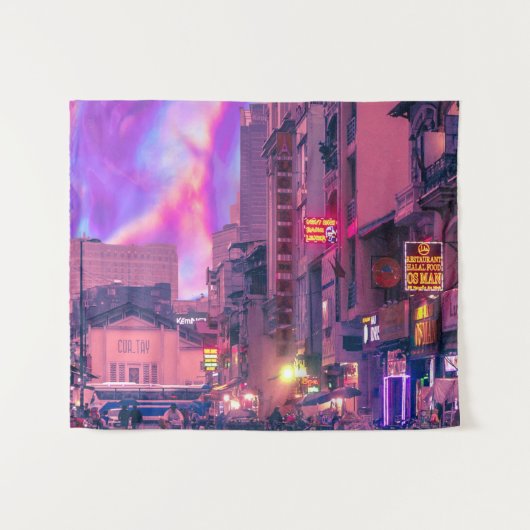 ベトナム市場 タペストリー (正面(横))