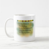 ベトナム戦争のヘルメットの落書き コーヒーマグカップ (左)