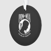 ベトナム戦争の行方不明兵士 POW MIA旗 WW2 オーナメント (正面)