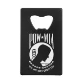 ベトナム戦争の行方不明兵士 POW MIA旗 WW2 クレジットカード栓抜き (裏面)
