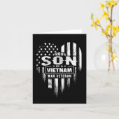 ベトナム戦争の退役軍人である父を誇りに思う　ベテランの日 カード (黄色い花)