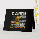 ベトナム戦争アメリカ退役軍人記念日 記憶の中で カード (黄色い花)