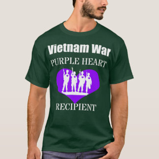ベトナム戦争パープルハート受領者退役軍人芽盛 Tシャツ