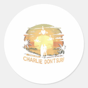 ベトナム戦争ヴィンテージサンセット – Clic Charlie Dont Sur ラウンドシール