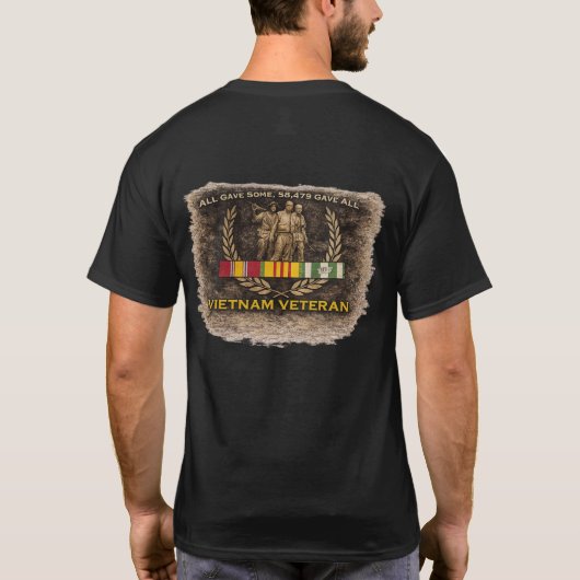 ベトナム戦争従軍者の誇りと名誉 Tシャツ (裏面)
