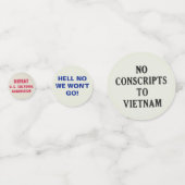 ベトナム戦争抗議スローガン コンフェッティ (正面)