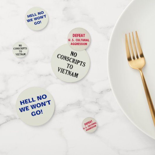 ベトナム戦争抗議スローガン コンフェッティ (グループ)