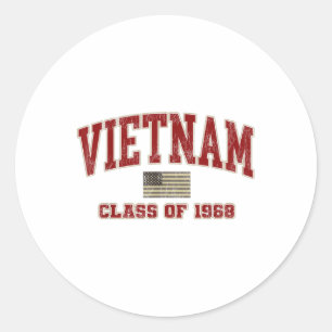 ベトナム戦争退役軍人シャツ軍隊Cl Of 1968 ラウンドシール