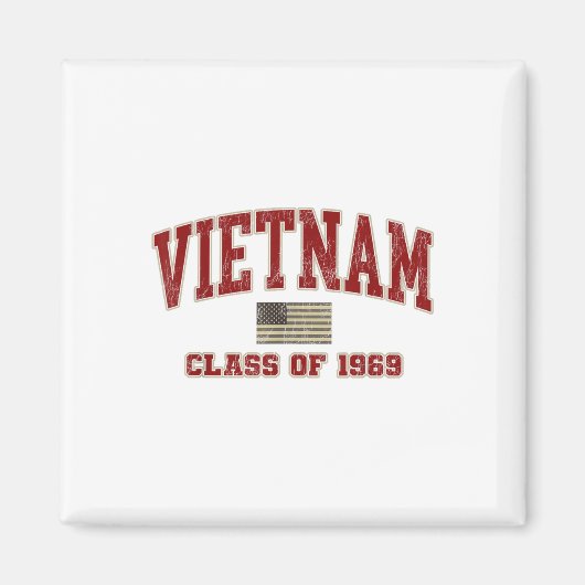 ベトナム戦争退役軍人シャツ軍隊Cl Of 1969 マグネット (正面)