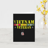 ベトナム戦争退役軍人ドッグタグ記念愛国 カード (黄色い花)