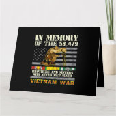 ベトナム戦争退役軍人米国のメモリアルデーの記憶 カード (正面)
