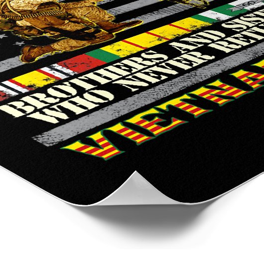 ベトナム戦争退役軍人米国のメモリアルデーの記憶 ポスター (角)