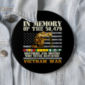 ベトナム戦争退役軍人米国のメモリアルデーの記憶 缶バッジ (インサイチュ)
