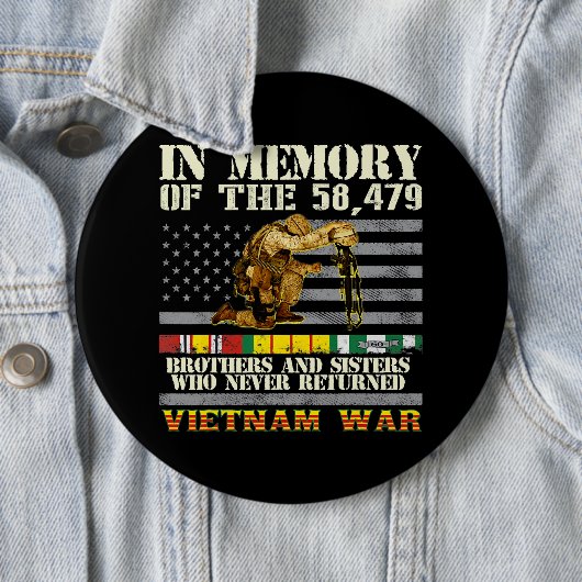 ベトナム戦争退役軍人米国のメモリアルデーの記憶 缶バッジ (インサイチュ)