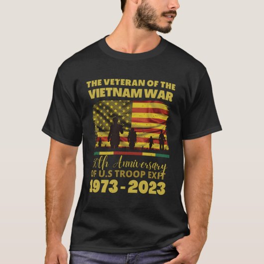 ベトナム戦争50周年退役軍人 Tシャツ (正面)