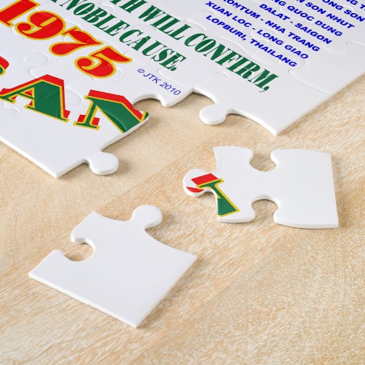 ベトナム戦争。 アメリカの軍隊の退役軍人 ジグソーパズル (側面)