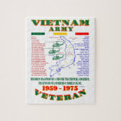 ベトナム戦争。 アメリカの軍隊の退役軍人 ジグソーパズル (縦)