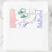 ベトナム戦争。アメリカ陸軍退役軍人 長方形シール (バッグ)