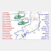 ベトナム戦争。アメリカ陸軍退役軍人 長方形シール (正面)