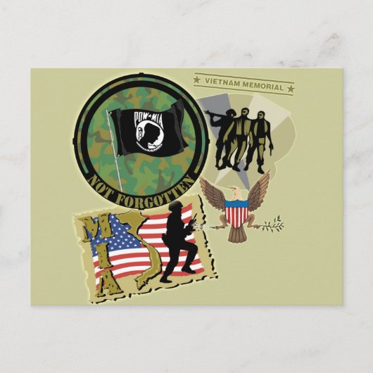 ベトナム戦争 ポストカード (正面)