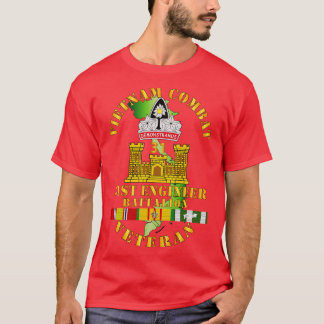 ベトナム戦闘ベテラン 31st エンジニア大隊 ベトナム従軍証明付 tシャツ