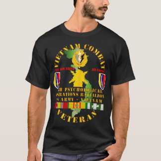 ベトナム戦闘ベテラン 6th PSYOPS Bn USARV ベトナム勤務 Tシャツ