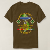 ベトナム戦闘歩兵退役軍人2008 Inf M付き Tシャツ (デザイン正面)