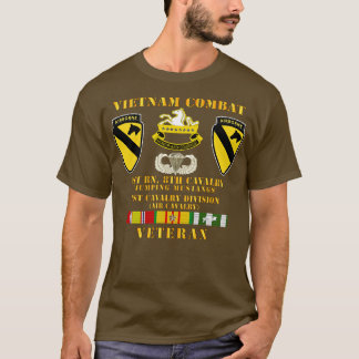 ベトナム戦闘獣医w 1 Bn 8 Cav 1 Cav Div Ju Tシャツ