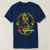 ベトナム戦闘騎兵退役軍人w 10月5日Cav DU Tシャツ (デザイン正面)