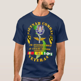 ベトナム戦闘騎兵隊退役軍人w第11回Aviation Gro Tシャツ