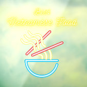 ベトナム料理 フォーの麺 レストラン ウィンドウサイン (シート3)