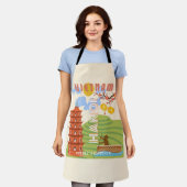 ベトナム旅行アート エプロン (着用した状態)