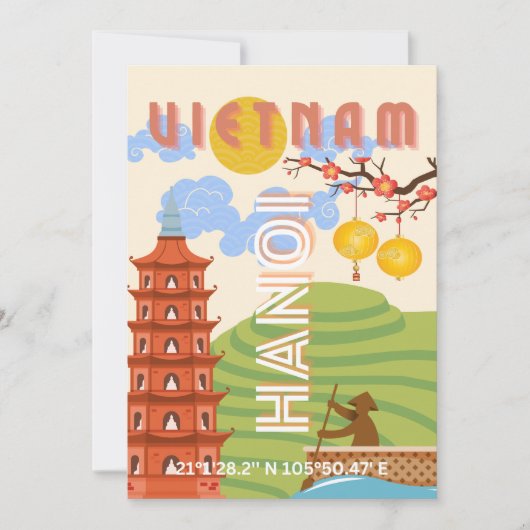 ベトナム旅行アート シーズンカード (正面)
