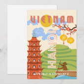 ベトナム旅行アート シーズンカード (正面/裏面)