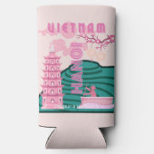 ベトナム旅行アート スリム缶クーラー (裏面)