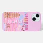 ベトナム旅行アート、ピンク Case-Mate iPhoneケース (裏面 (横))