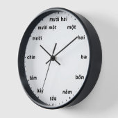 ベトナム時計ベトナム時間番号棚卸 壁時計 (傾斜)