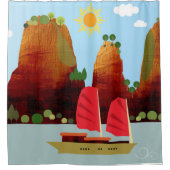 ベトナム景観 シャワーカーテン (正面)