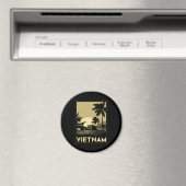 ベトナム東南アジアアートデコ・レトロ・トラベル マグネット (インサイチュ (食洗機))
