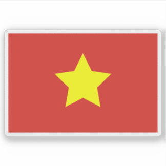ベトナム民主共和国国旗（45年～55年） シール