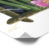 ベトナム洞窟の漫画の旅行ポスター ポスター (角)