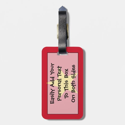 ベトナム簡単IDパーソナル国旗 ラゲッジタグ (裏面縦)