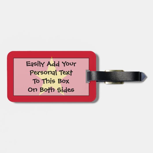 ベトナム簡単IDパーソナル国旗 ラゲッジタグ (裏面横)