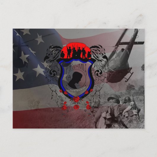 ベトナム落ちたの英雄の追悼 ポストカード (正面)